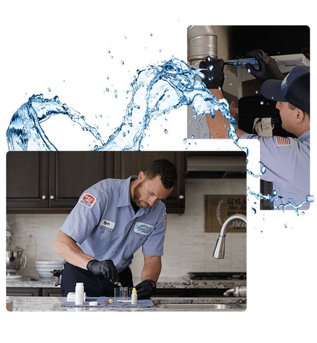 Home service technician working in a kitchen – John Stevenson Plumbing, Heating & Air Conditioning