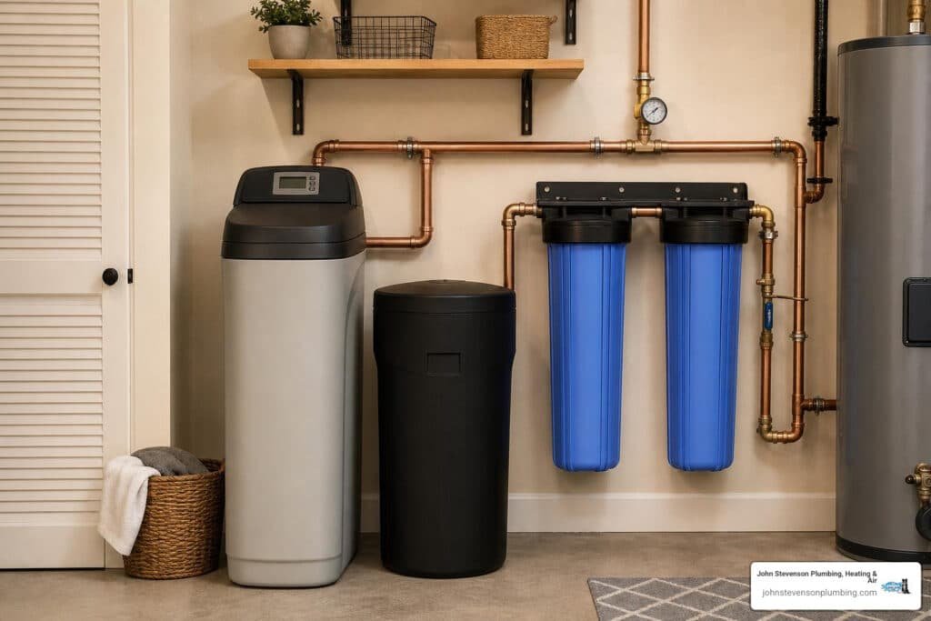 can you have both a water softener and filter